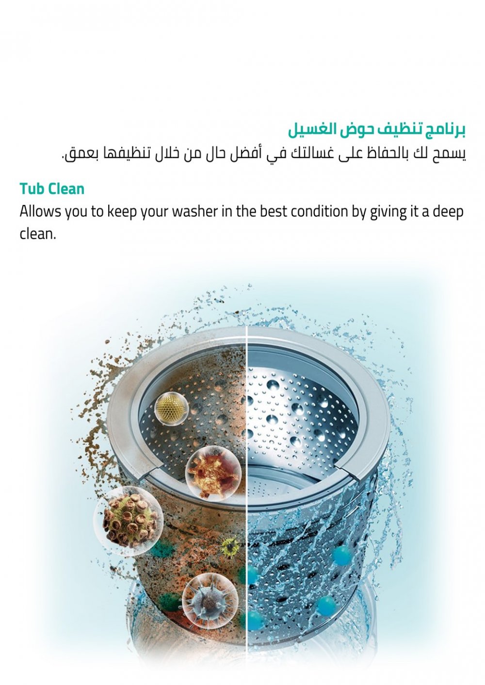 Top/Load Washer (12)Kg, (10) Programs, Buble Clean