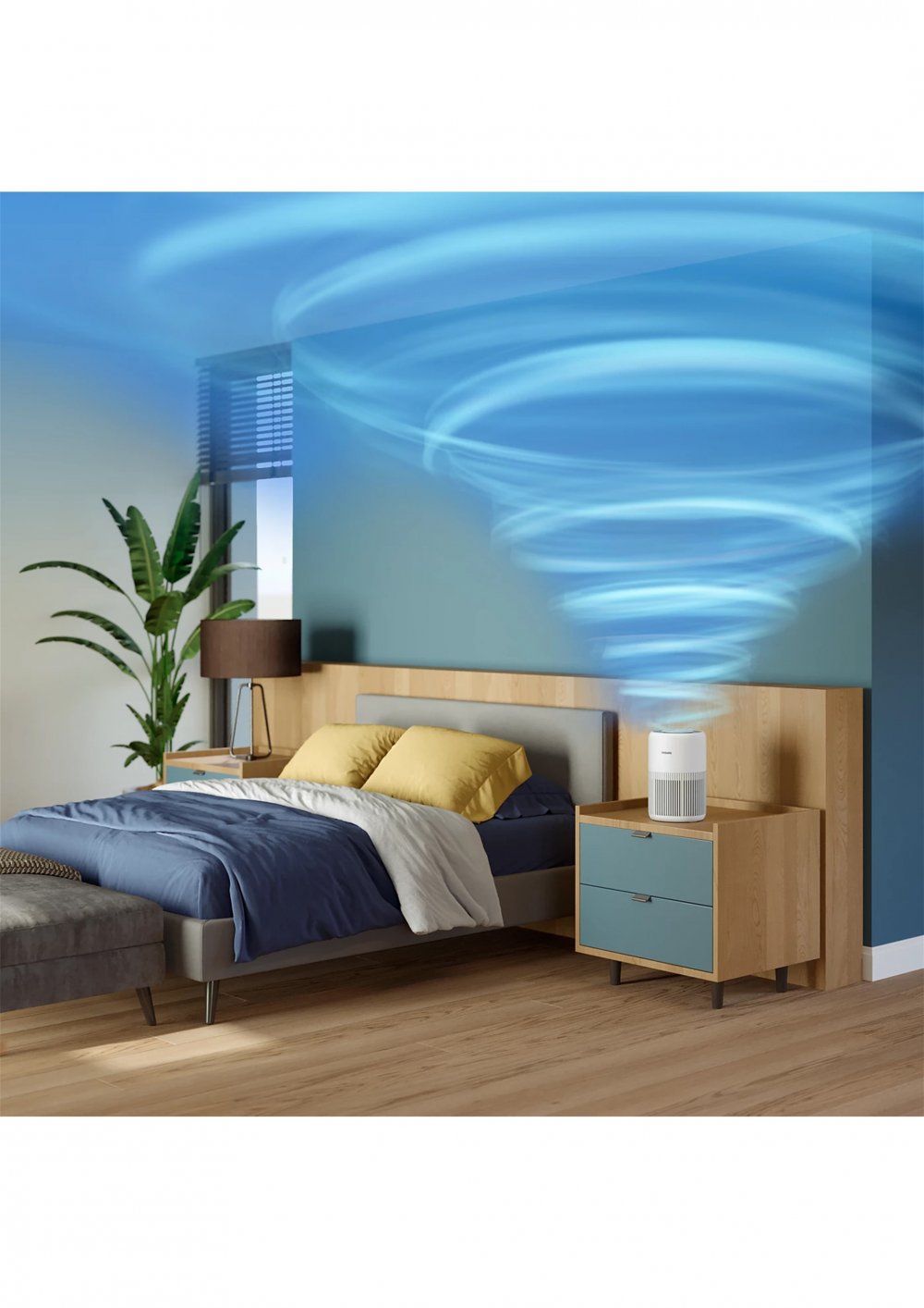 Air Purifier (250)m3/h, Captures 99.97% allergens