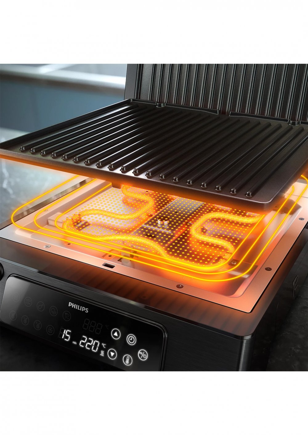 Grill (1800-2200)W, (8) Functions, Food Thermometer