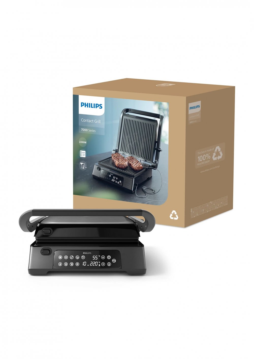 Grill (1800-2200)W, (8) Functions, Food Thermometer