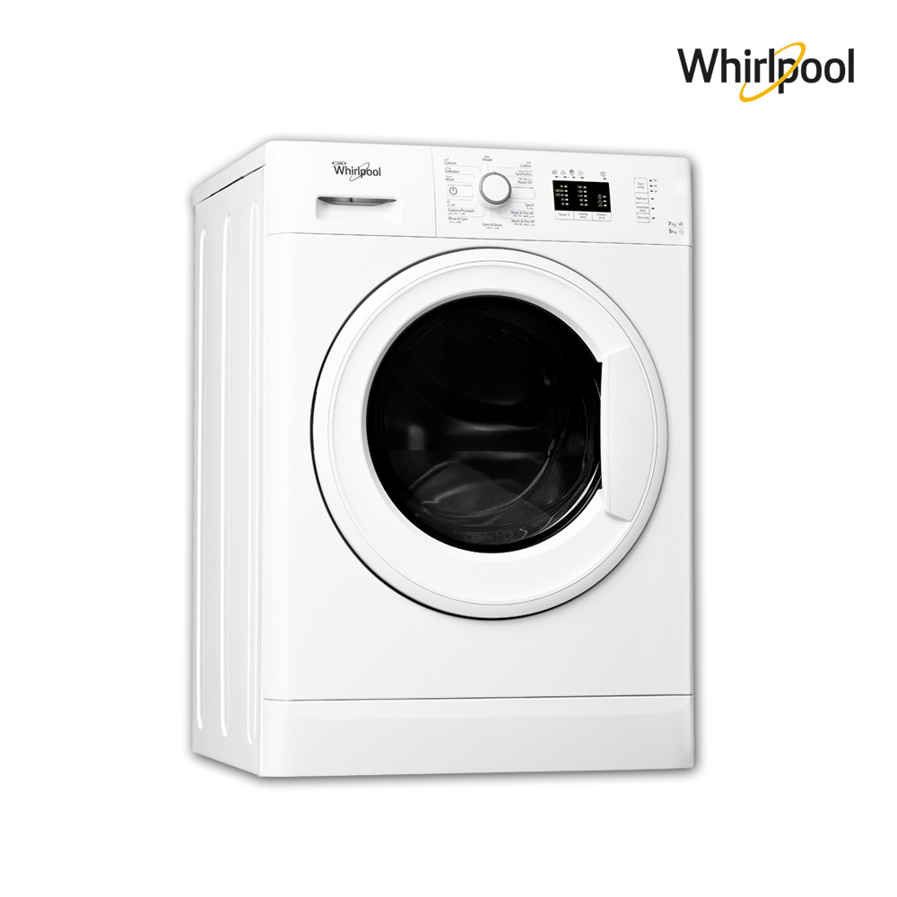 Whirlpool Washing Machine (7) Kg , Dryer capacity (5)Kg , White