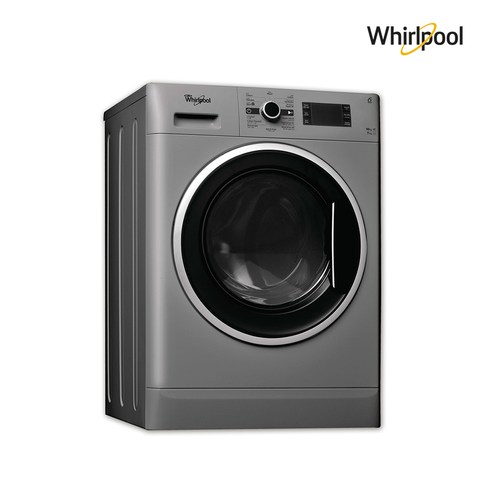 Whirlpool Washing Machine (10) Kg , Dryer capacity (7)Kg , 6ᵀᴴ Sense , Silver
