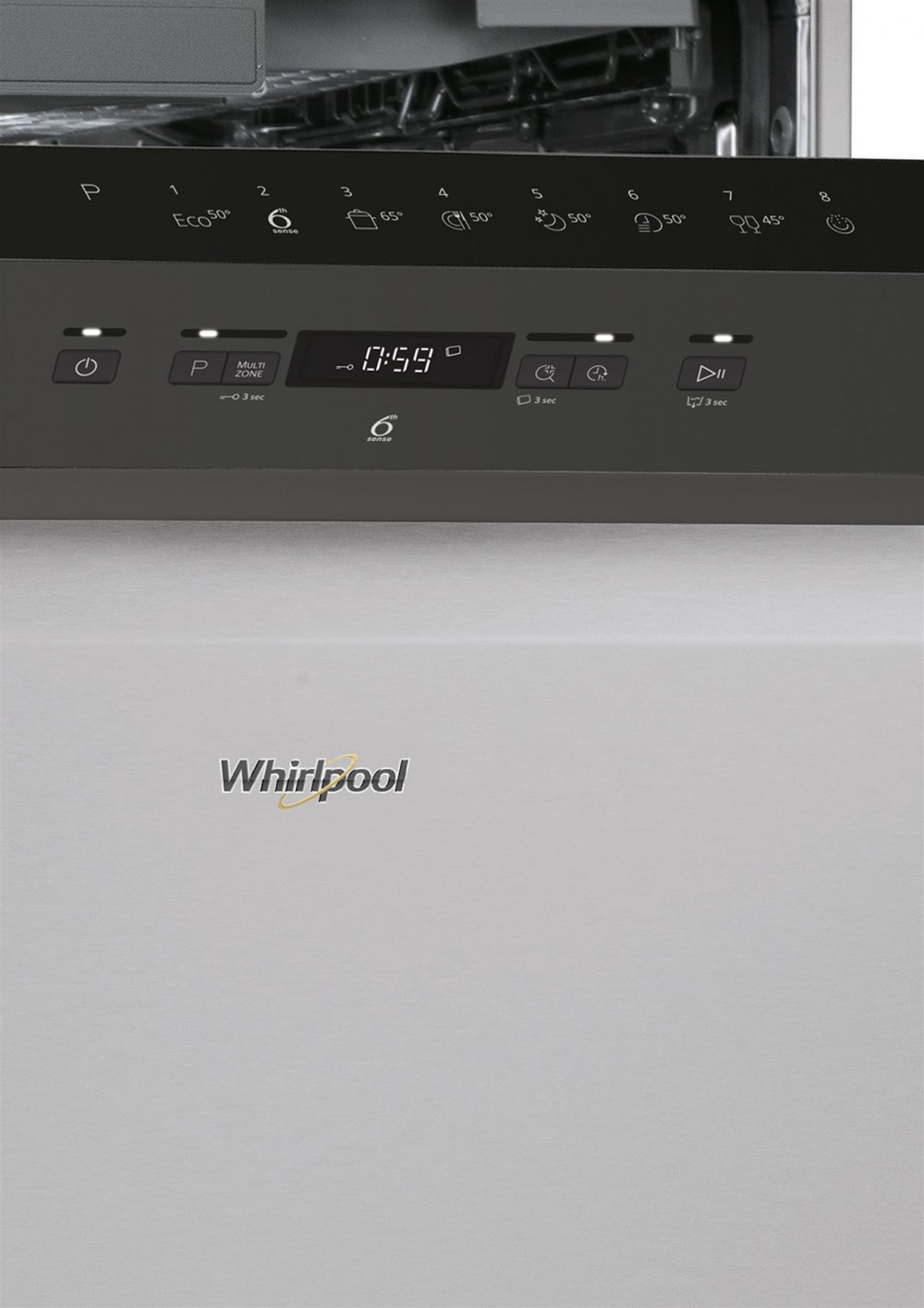 Whirlpool Dish Washer 8P, 6ᵀᴴ Sense , Steel