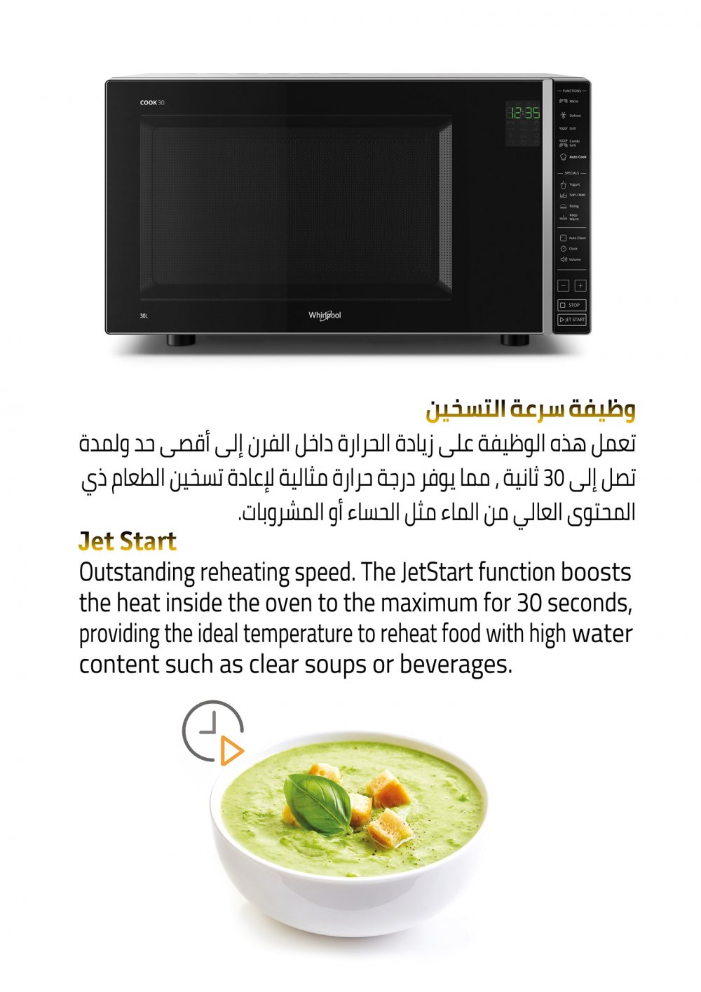 Microwave 30L, Grill -St